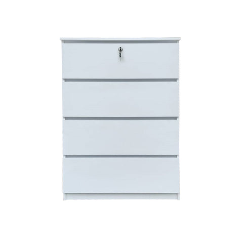 Image of Ganon Series 2 Premium Chest of 3/4 Drawers Collection Full Laminated Back Panel in 6 Colours