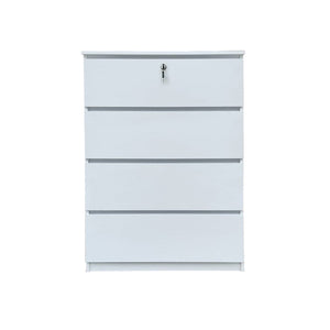 Pachuca Series 2 Premium Chest of 3/4 Drawers Collection Full Laminated Back Panel in 6 Colours