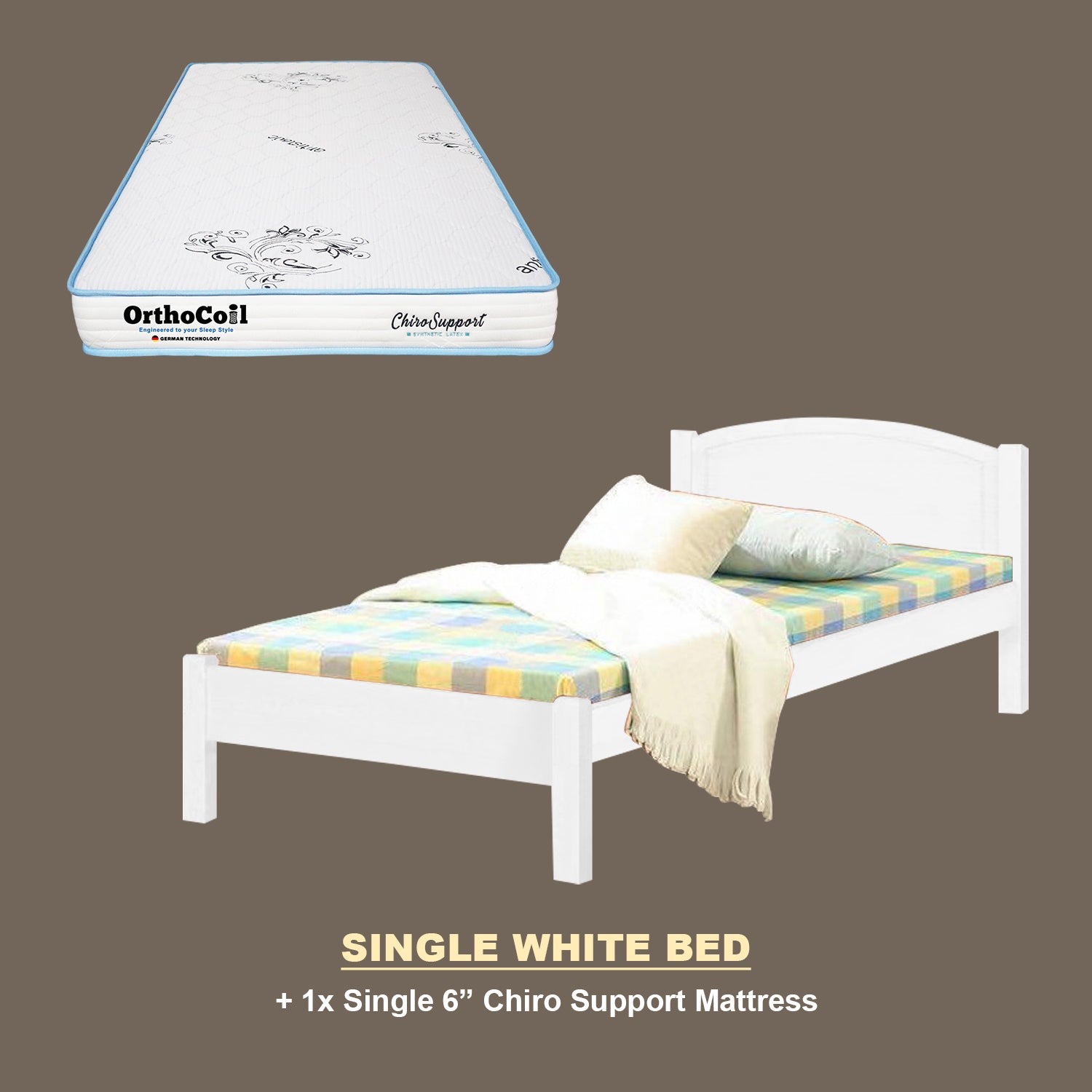 Yanny Pull-Out Bed Single, Super Single Solid Rubberwood Bed Frame w/ Mattress Option