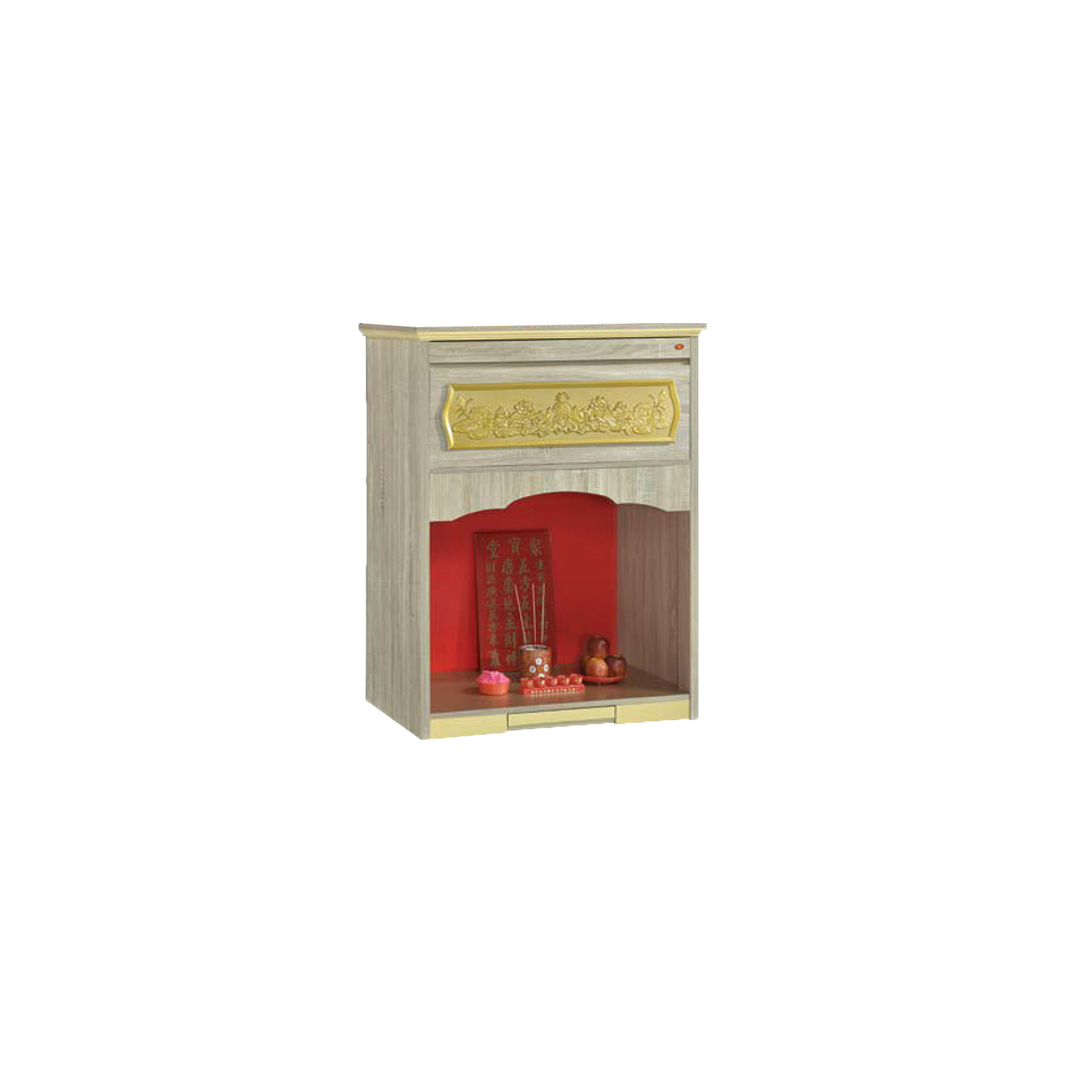 Miranda Oriental Altar Table with Top Altar Cabinet Fire Resistant Altar Cabinet