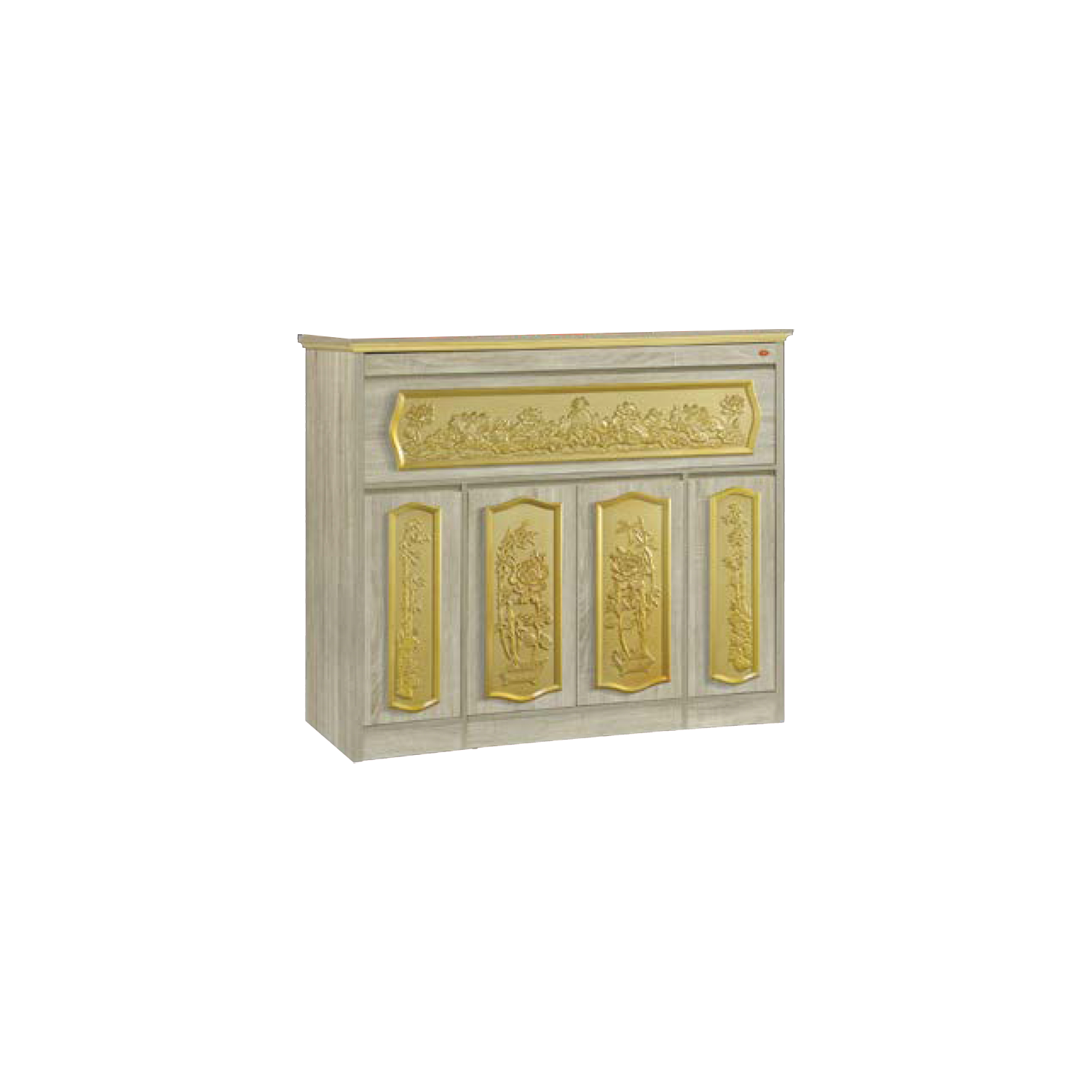 Dakota Oriental Altar Table with Top Altar Cabinet Fire Resistant Altar Cabinet