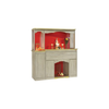 Luke Oriental Altar Table with Top Altar Cabinet Fire Resistant Altar Cabinet