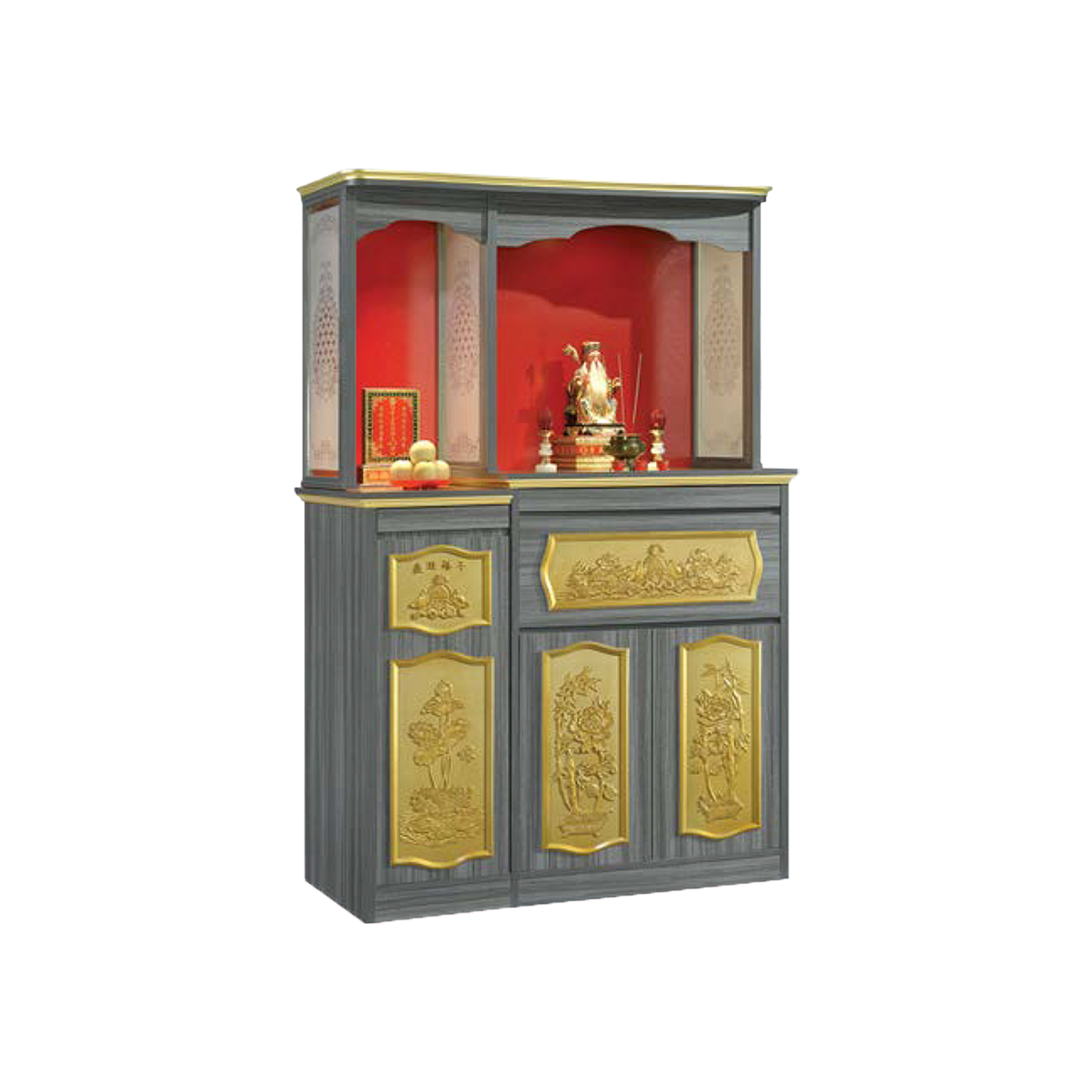 Ammalis Oriental Altar Table with Top Altar Cabinet Fire Resistant Altar Cabinet