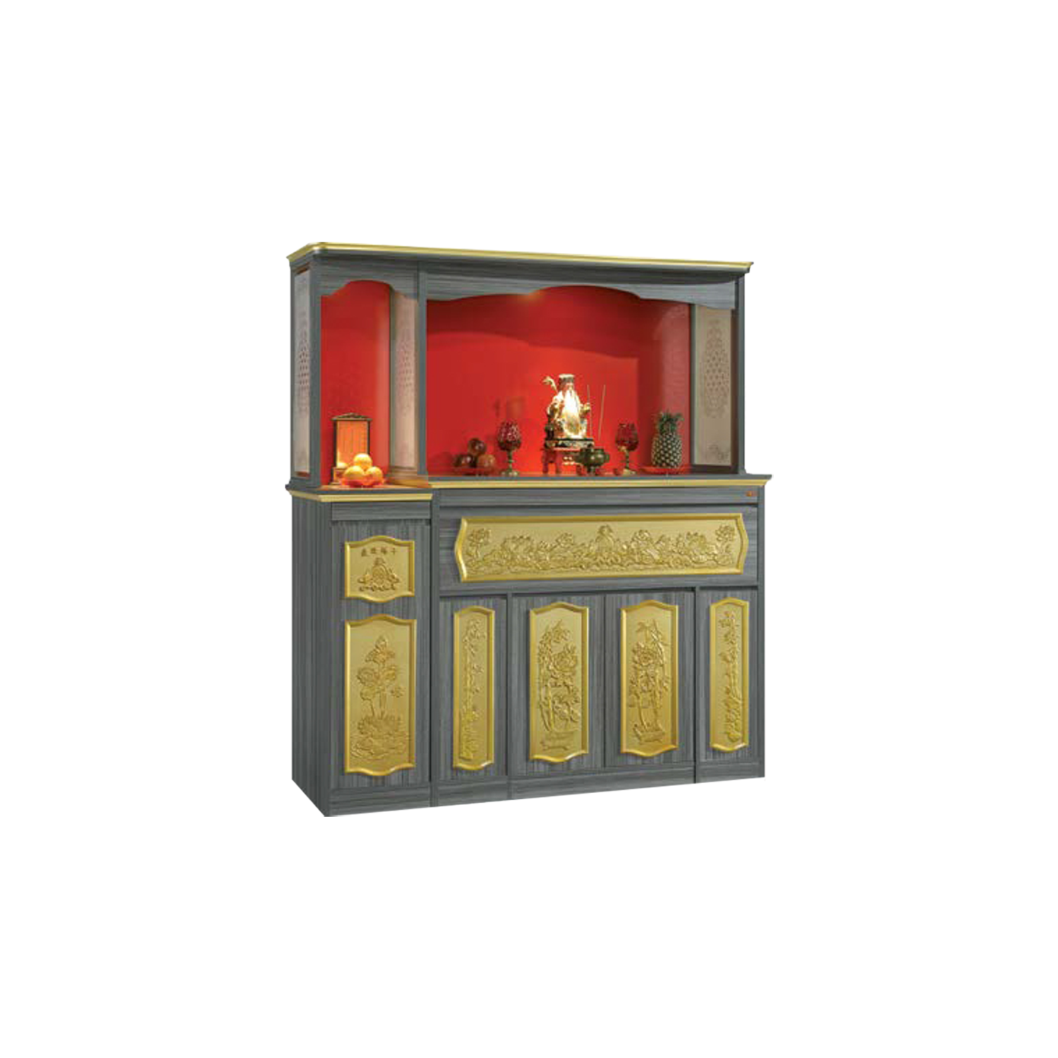 Sonny Oriental Altar Table with Top Altar Cabinet Fire Resistant Altar Cabinet