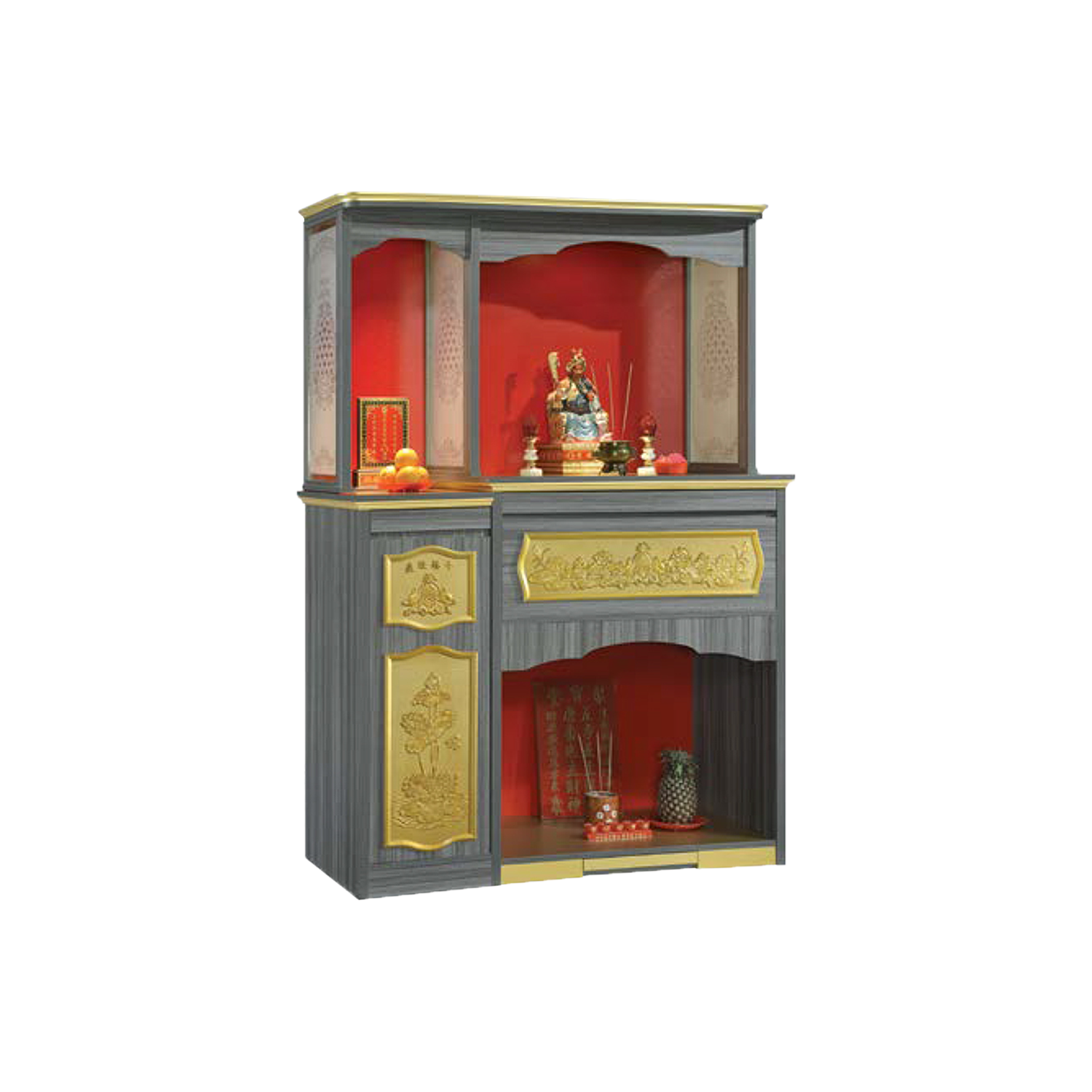 Kidd Oriental Altar Table with Top Altar Cabinet Fire Resistant Altar Cabinet