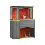 Bowen Oriental Altar Table with Top Altar Cabinet Fire Resistant Laminated Board