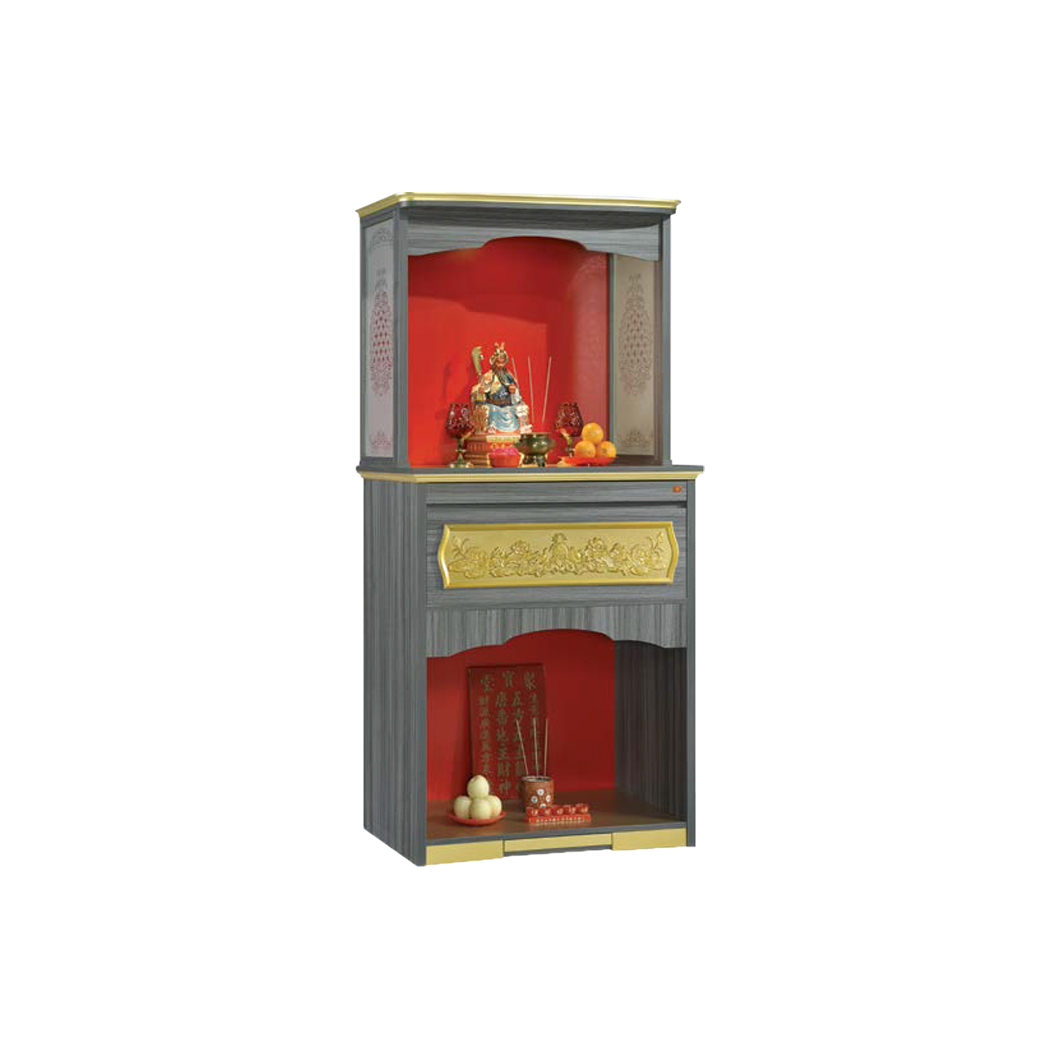 Conner Oriental Altar Table with Top Altar Cabinet Fire Resistant Altar Cabinet