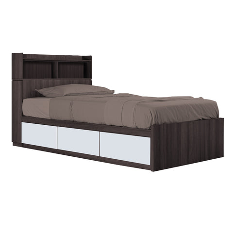 Image of Talin Drawers Storage Bed Frame / Fully Laminated Eco Board with Headboard in 6 Colour Options