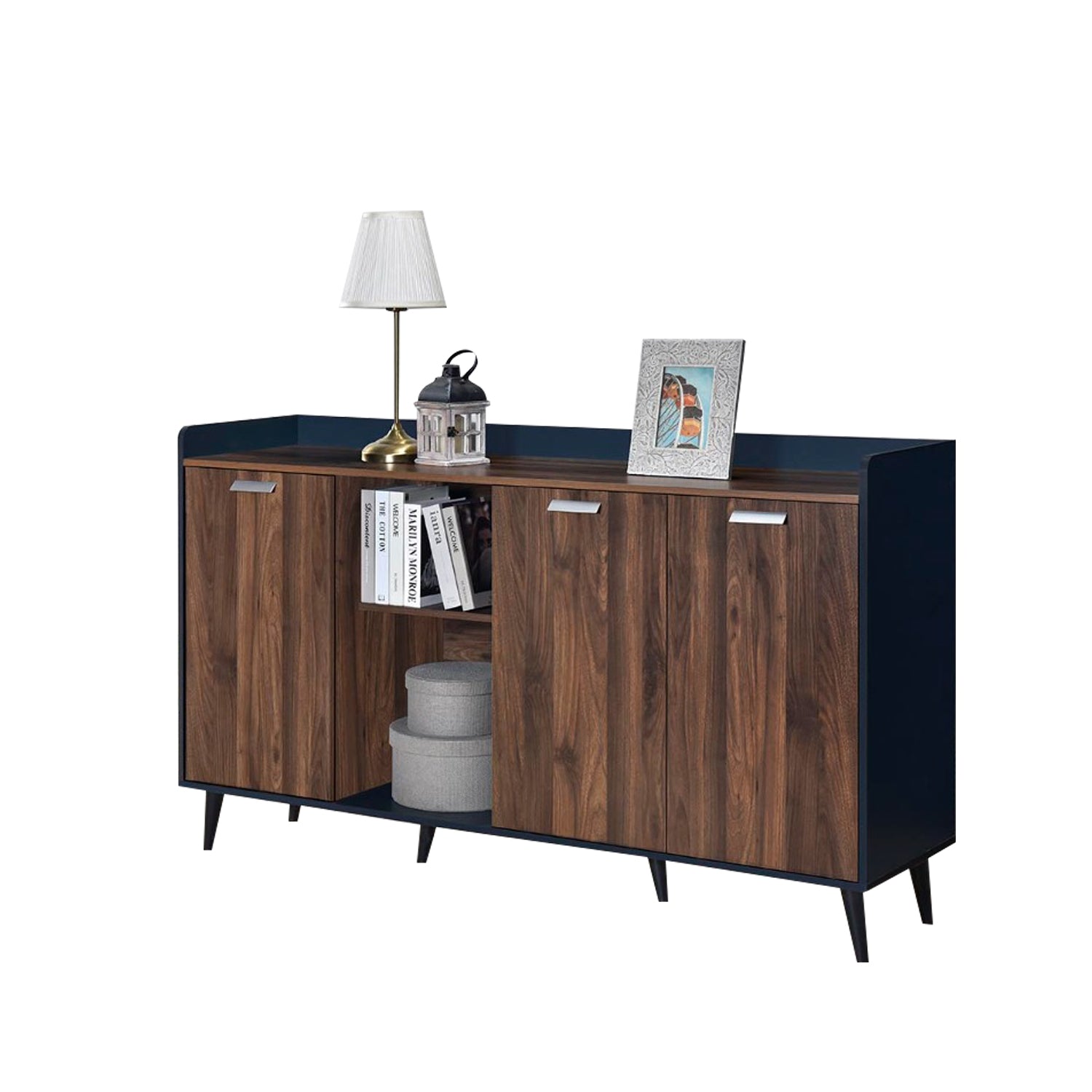 Rimma Series 12 Display Shelves Book Cabinet
