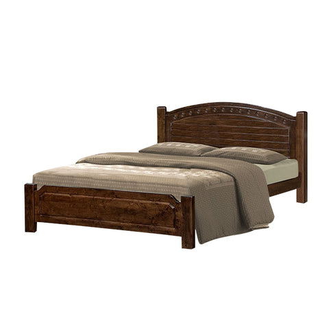 Image of Kaden Queen/King Solid Rubberwood Bed Frame w/ Underbed Space - With Mattress Option