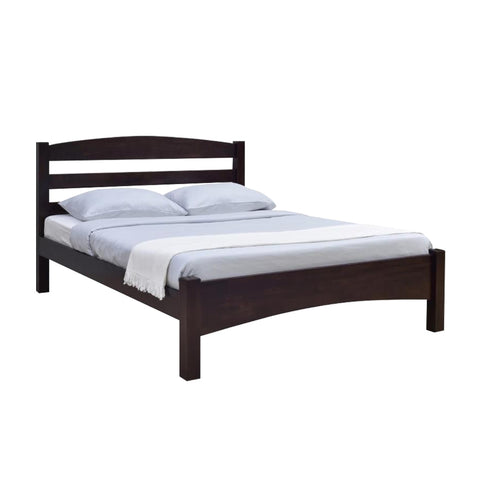 Image of Faris Queen Solid Rubberwood Bed Frame w/ Underbed Space - With Mattress Option