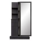 Ailene Dressing Table With Mirror In Walnut And White Wash