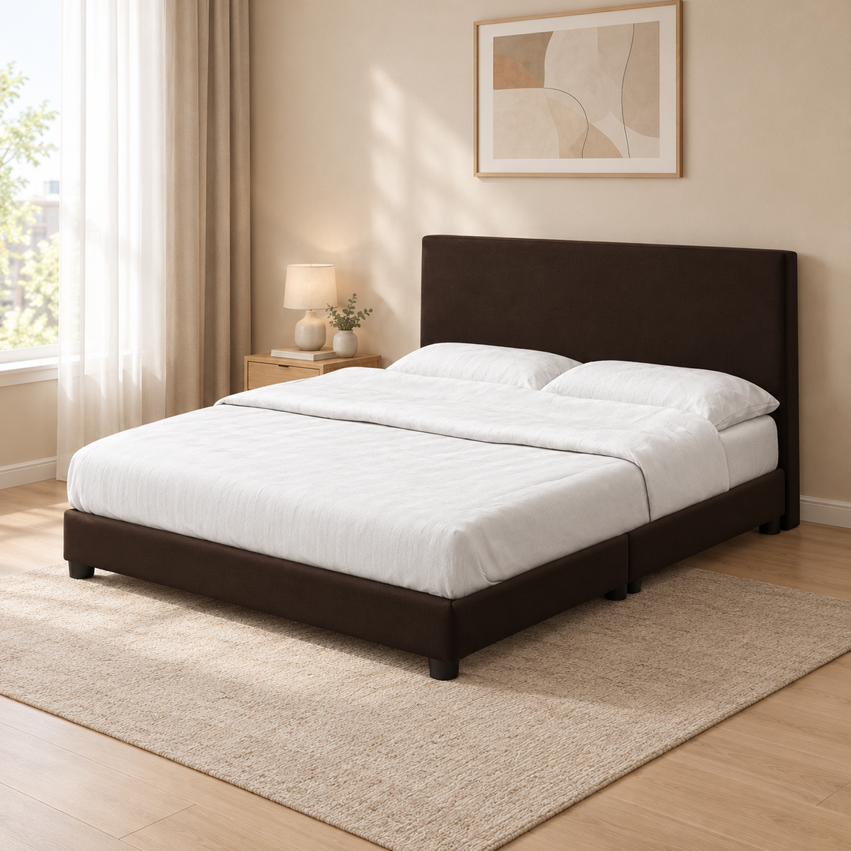 Gonzo Divan Bed Frame Pet-Friendly Scratch-Resist Options - All Sizes Available