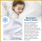 Honey Latex Fusion Pillow 5" Eco Friendly Anti-Bacteria Hypoallergenic