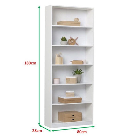 Image of Living Mall Rutna Series 1 Book Shelf in White