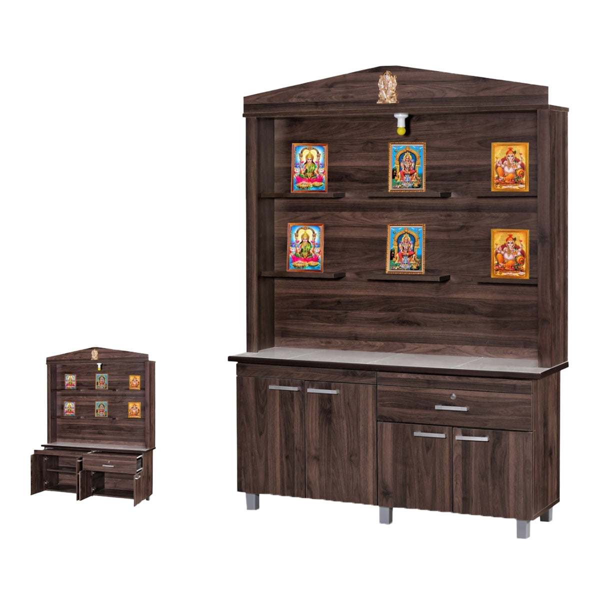 Hindu Altar Table Cabinet Offering Altar Shrine - Model A7