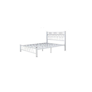 Hollie  Queen/King Size Metal Bed Frame Copper or White Colour - w/ Mattress Option