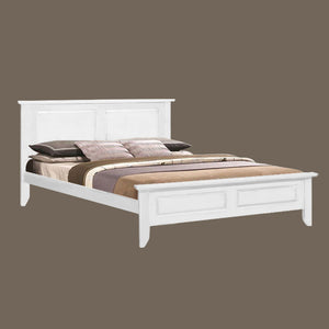 Rhina Solid Rubberwood Bed Frame w/ Underbed Space - All Size With Mattress Option