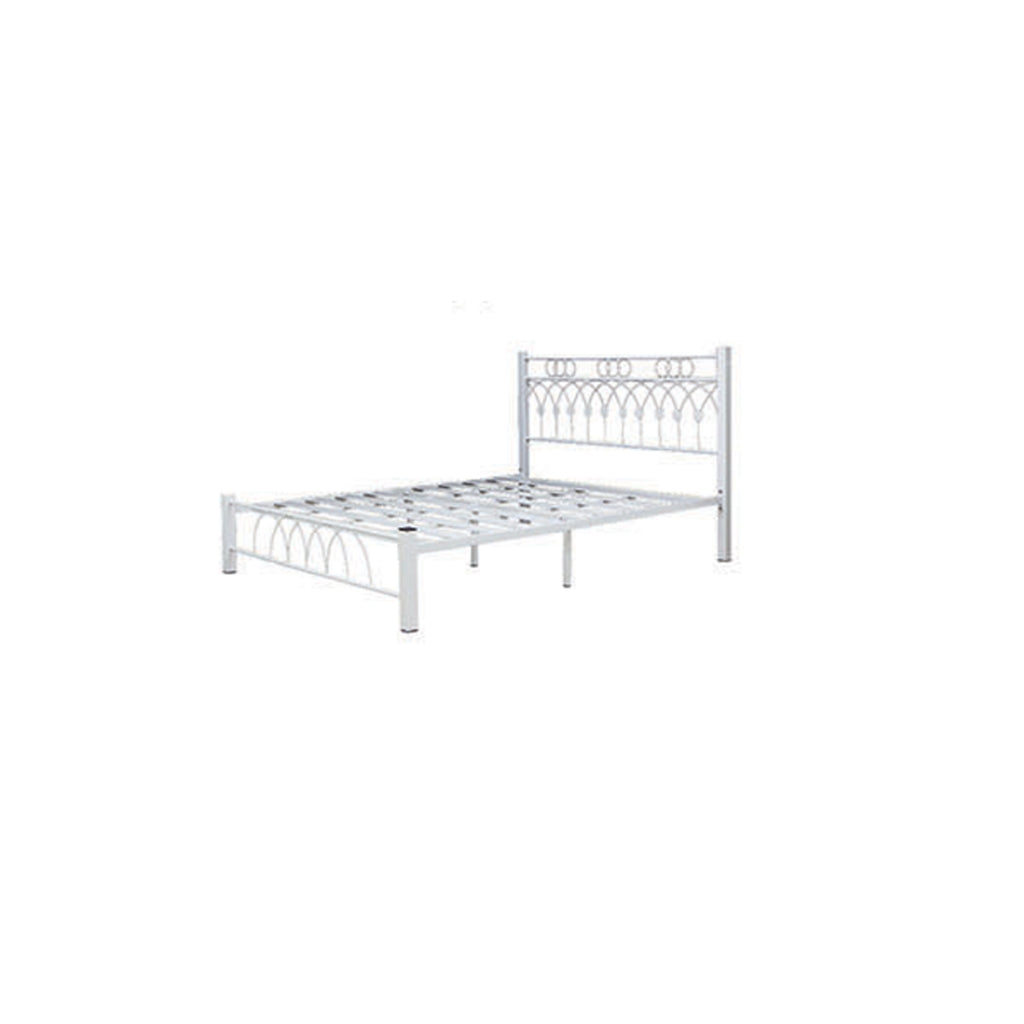 Hollie  Queen/King Size Metal Bed Frame Copper or White Colour - w/ Mattress Option
