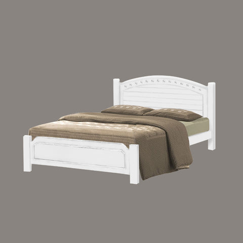 Image of Kaden Queen/King Solid Rubberwood Bed Frame w/ Underbed Space - With Mattress Option