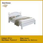Estus Wooden Bedframe MDF + Veneer W/ Plywood Base Queen/King Size - w/ Mattress Option