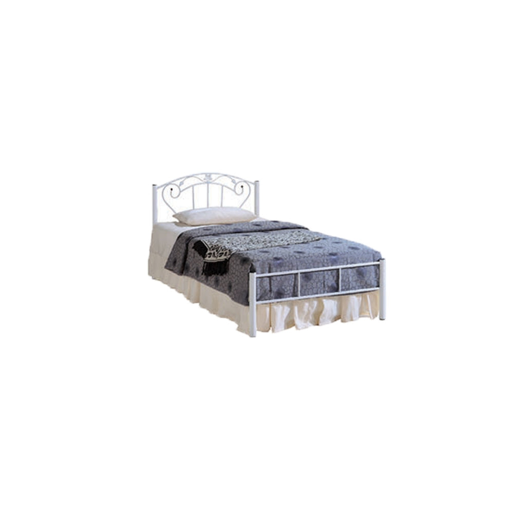 Adaline Series 3 Single Size Metal Bed Frame with Optional Mattress Add On