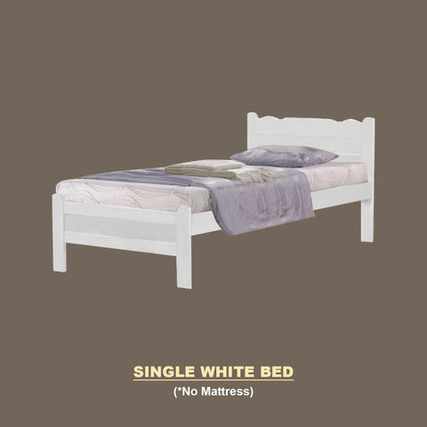 Image of Belle Pull-Out Bed Single Solid Rubberwood Bed Frame w/ Mattress Option