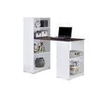 Elias Study Computer Office Table with Shelves Cabinet in 4 Colours