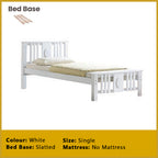 Gigi Single Pull-Out Bedframe Solid Wood Slatted Base  - w/ Mattress Option
