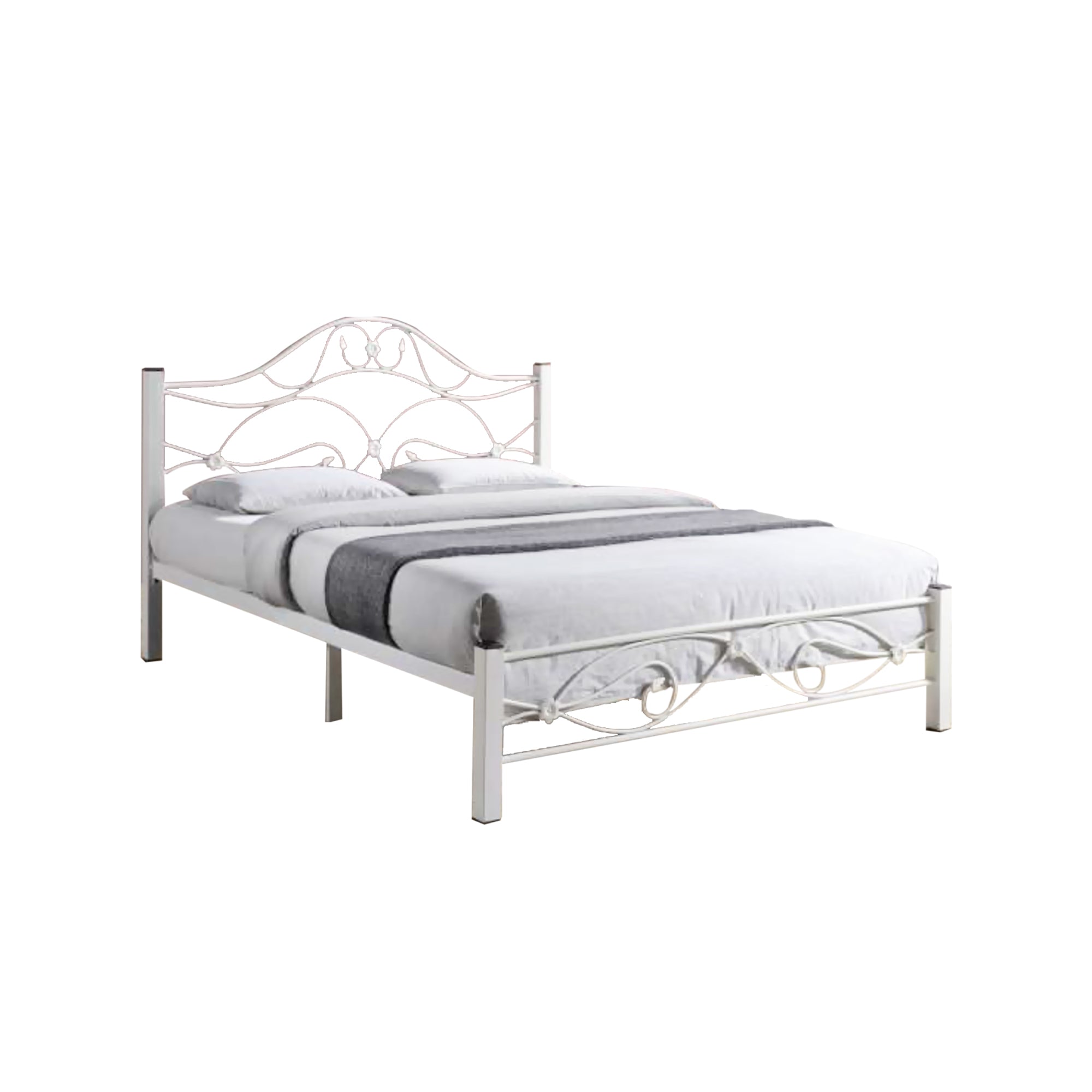 Eldeah Queen Size Metal Bed Frame with Optional 6" Mattress Add On