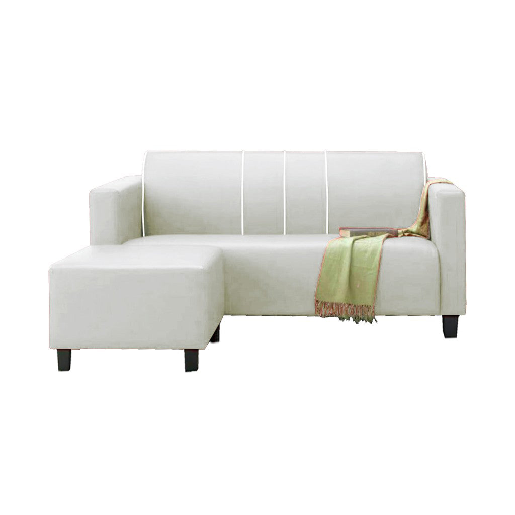 James Series Leather/Pet-Friendly Fabric 3 Seater Sofa With Ottoman In 10 Colours