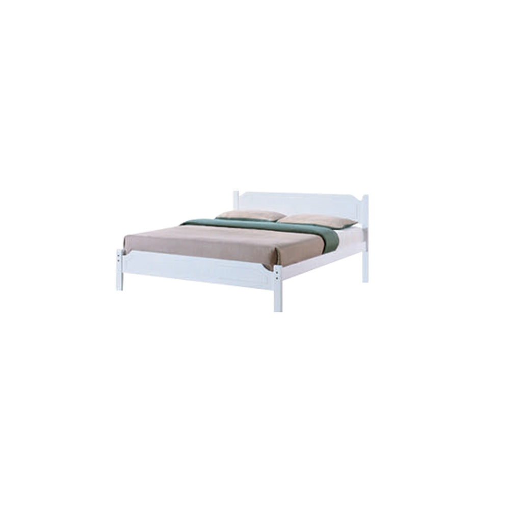 Jadie Wooden Bedframe Queen Size In 2 Colour with Mattress Option - MDF+Veneer Wood