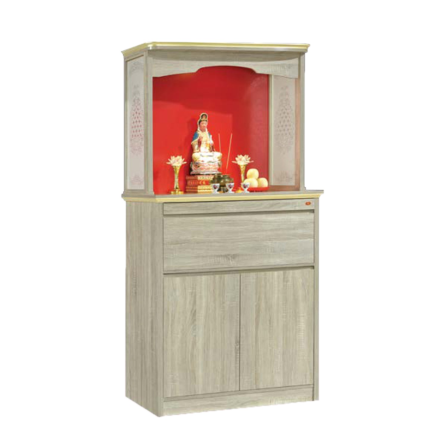 Finley Oriental Altar Table with Top Altar Cabinet Fire Resistant Altar Cabinet