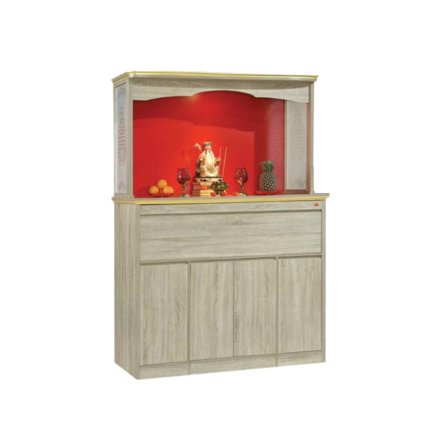 Brooks Oriental Altar Table with Top Altar Cabinet Fire Resistant Altar Cabinet