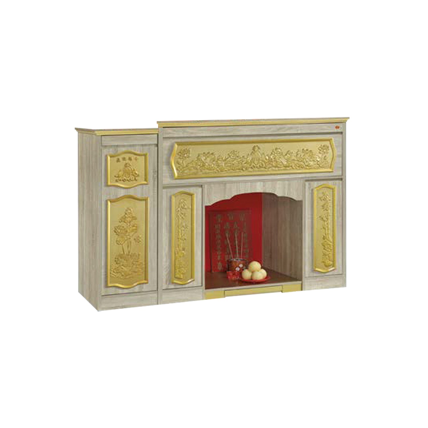 Grant Oriental Altar Table with Top Altar Cabinet Fire Resistant Altar Cabinet