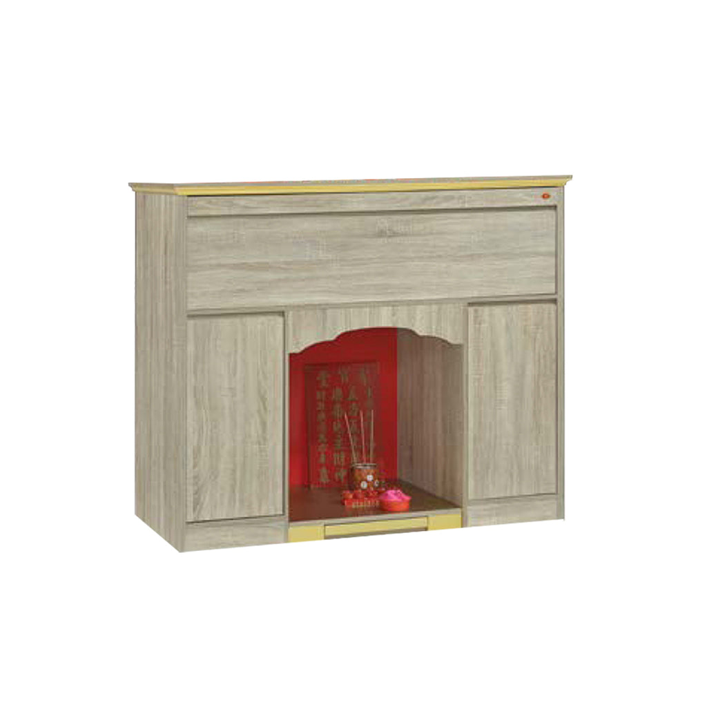Wyatt Oriental Altar Table with Top Altar Cabinet Fire Resistant Altar Cabinet