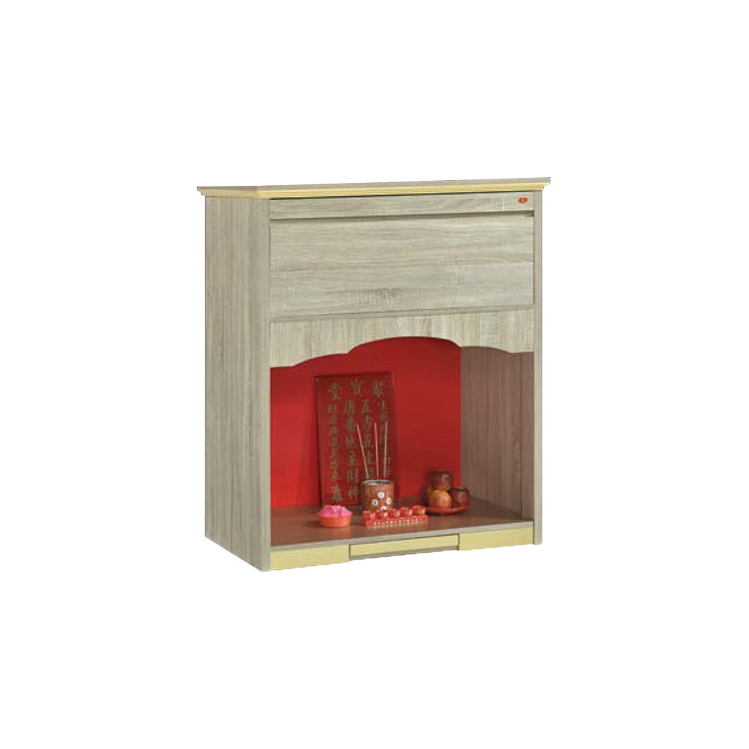 Willow Oriental Altar Table with Top Altar Cabinet Fire Resistant Altar Cabinet