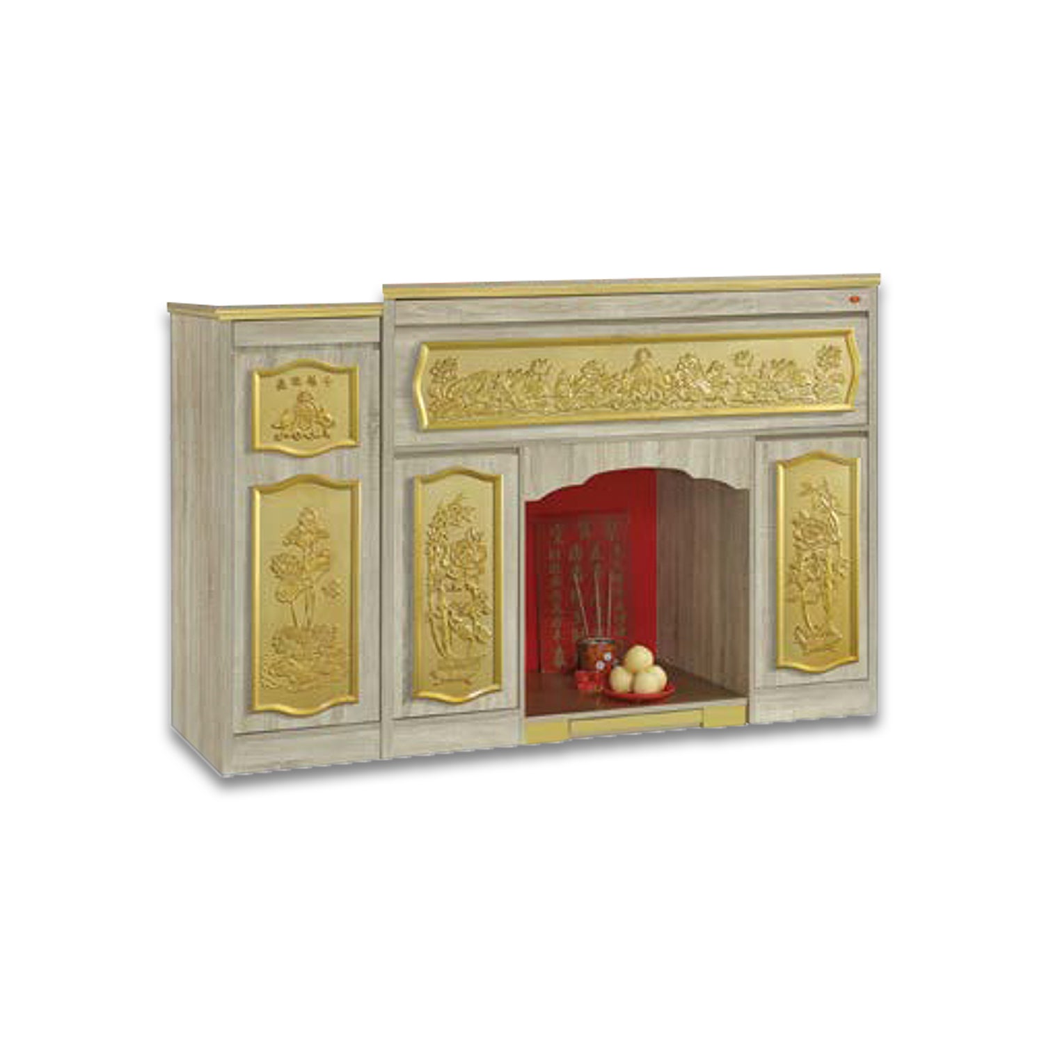 Sawyer Oriental Altar Table with Top Altar Cabinet Fire Resistant Altar Cabinet