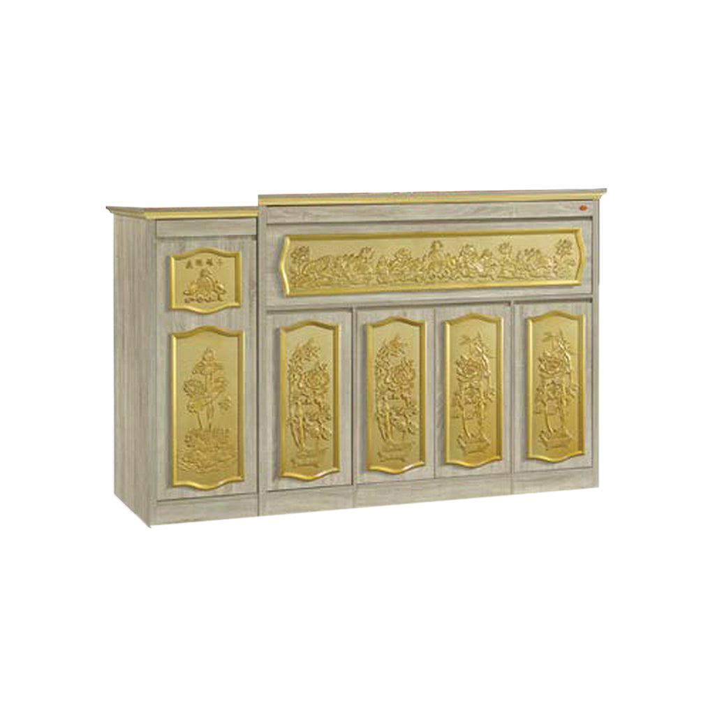 William Oriental Altar Table with Top Altar Cabinet Fire Resistant Altar Cabinet