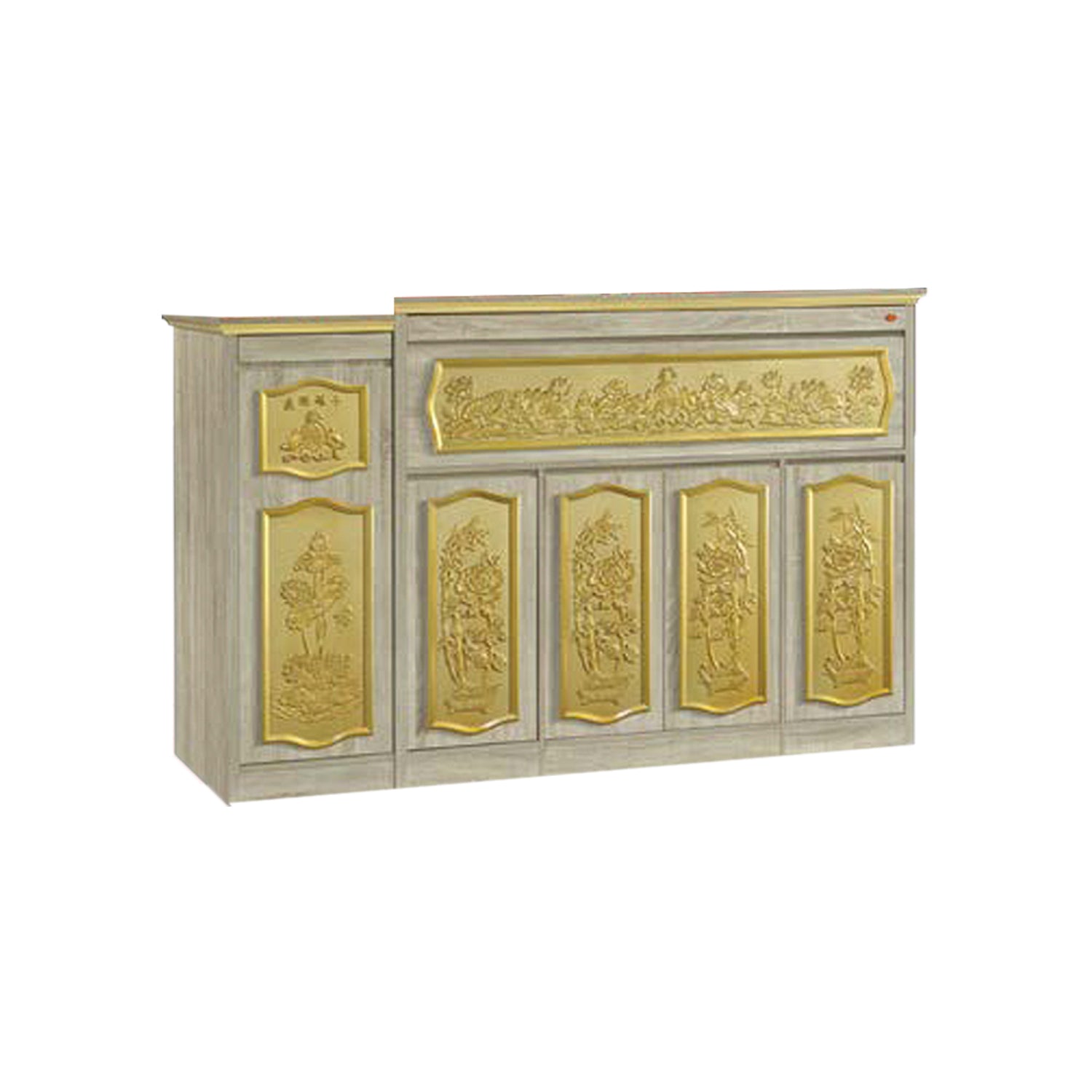 William Oriental Altar Table with Top Altar Cabinet Fire Resistant Altar Cabinet