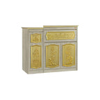 Dorian Oriental Altar Table with Top Altar Cabinet Fire Resistant Altar Cabinet