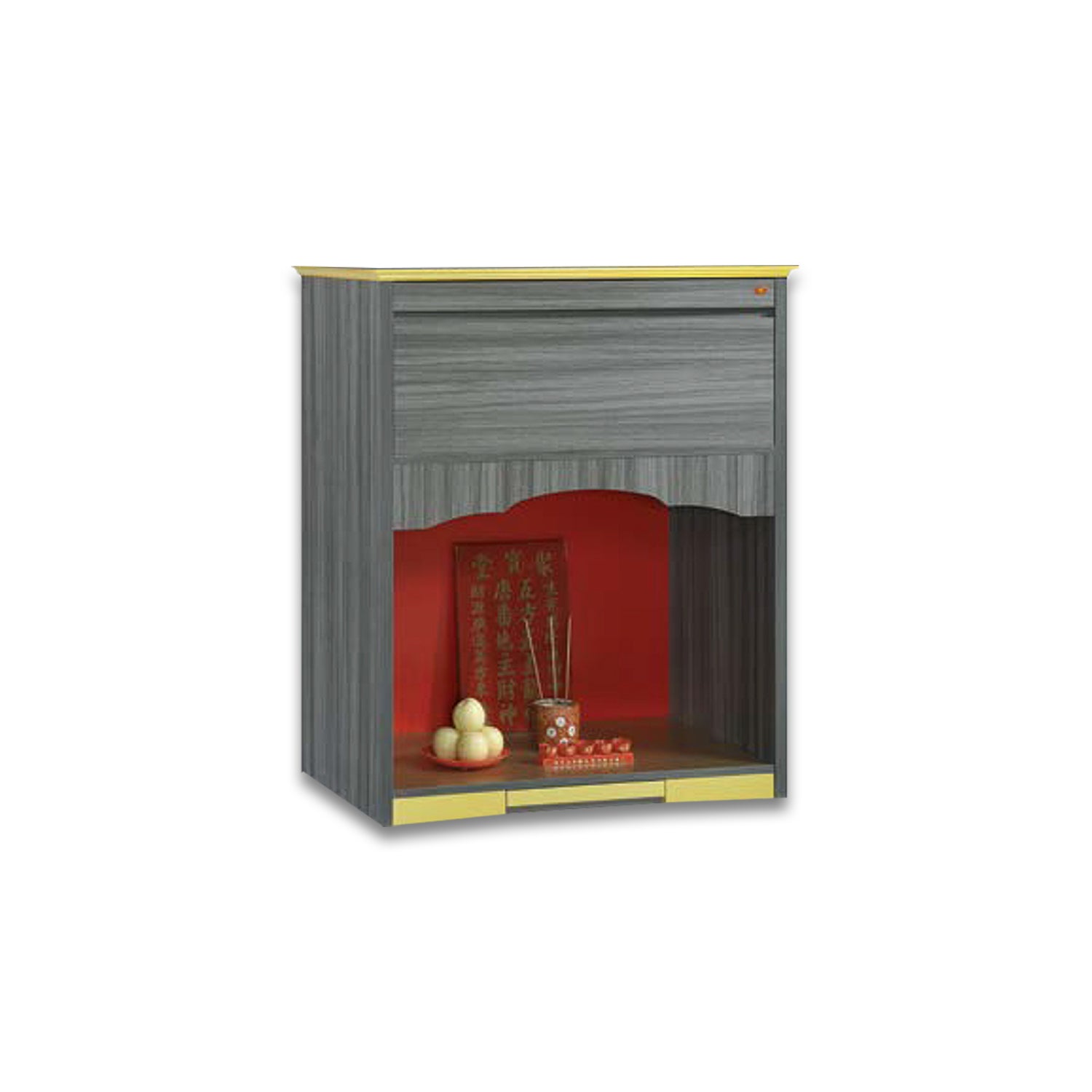 Xavier Oriental Altar Table with Top Altar Cabinet Fire Resistant Altar Cabinet