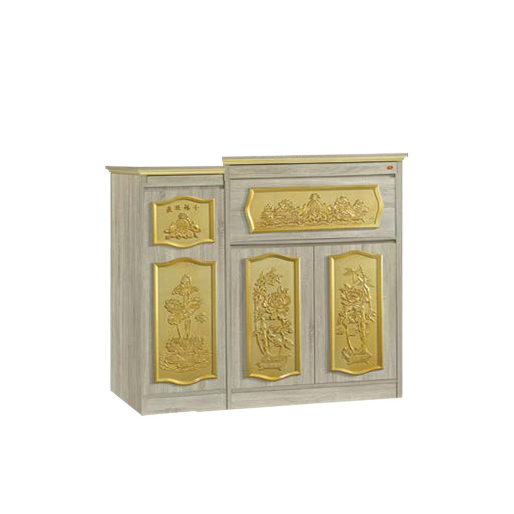 Gareth Oriental Altar Table with Top Altar Cabinet Fire Resistant Altar Cabinet