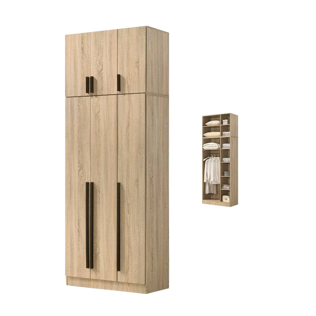 Wrilie Scratch Resistant Wardrobe 2/3 Doors With Drawers in 11 Models