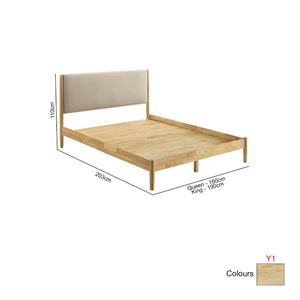 Gianna Series Y Wooden Bed Frame Queen and King Size