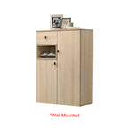 Howzer Series 25 Wall Mounted Shoe Cabinet Collection in Natural Colour