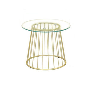 Guedes Series 2 Contemporary Tempered Glass Side Table