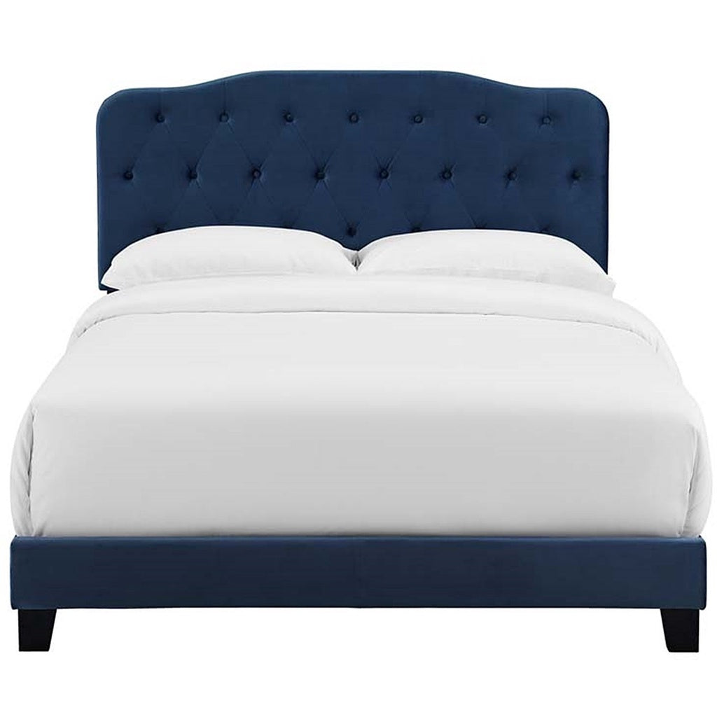 Amelia Queen Size Platform Bed Frame w/ Mattress Option In 2 Colours