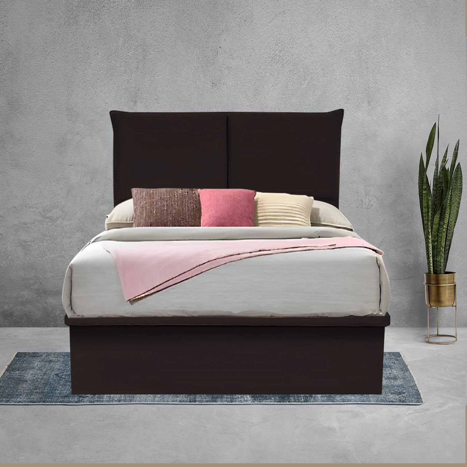 Dante 16" Depth Storage Bedframe w/ Mattress - PetFriendly Scratch Resistant - All Sizes