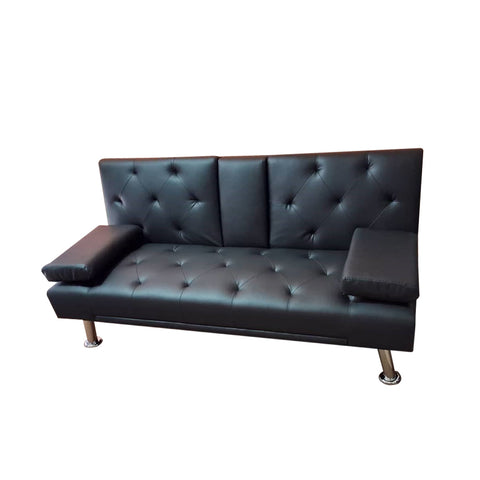 Image of Sofia 6 Feet Leather Sofa Bed In 4 Colours